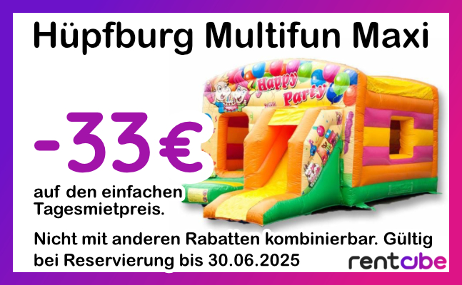 - 33 € auf Hüpfburg Multifun Maxi