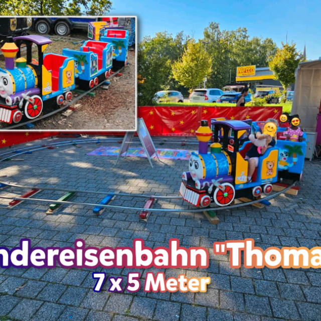 Kindereisenbahn "Thomas" 7 x 5 Meter