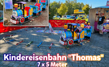 Kindereisenbahn "Thomas" 7 x 5 Meter