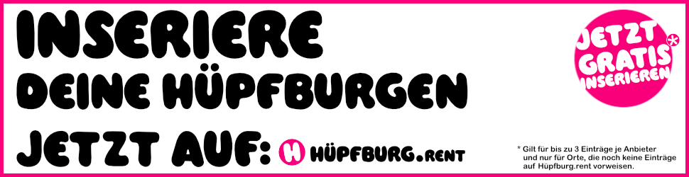 Jetzt gratis* auf Hüpfburg.rent anbieten